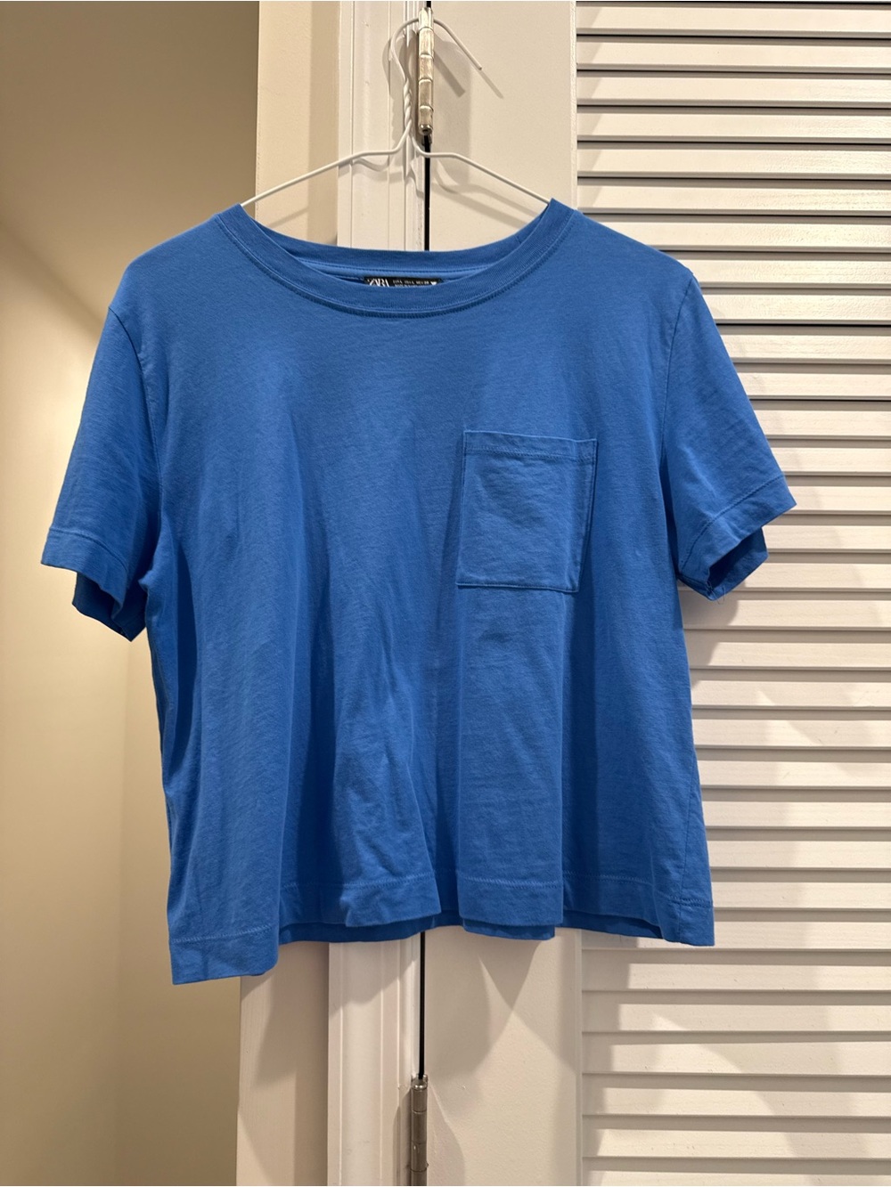 Zara Royal Blue Short Sleeve Pocket Tee